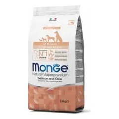 Monge All Breeds Puppy su lašiša ir ryžiais šuniukams 12kg