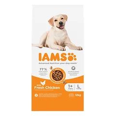 IAMS sausas maistas didelių veislių šunims su vištiena, L, 12 kg