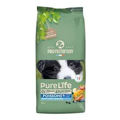 Pro Nutrition Pure Life Puppy Mini Medium Fish sausas maistas jauniems mažų ir vidutiių veislių šunims, 12 kg