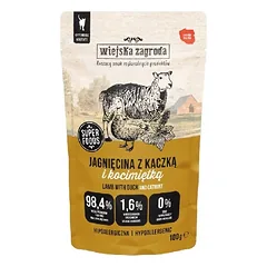 WIEJSKA ZAGRODA Superfoods Avinienė su antis ir katžole drėgnas maistas katėms 100 g nuotrauka