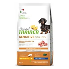 Natural Trainer Dog Sensitive No Gluten Adult Mini Pork visavertis sausas maistas suaugusiems mažų veislių šunims su kiauliena, 7 kg