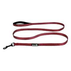 Alcott Adventure pavadėlis 180cm raudonas - atspindinti juosta šunims, raudona