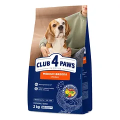 CLUB 4 PAWS Premium visavertis sausas pašaras vidutinių veislių suaugusiems šunims