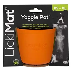 LickiMat Snackspielzeug Yoggie Pot, orange