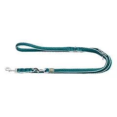 Hunter rinkinys: antkaklis Hilo Vario Basic ir reguliuojamas pavadėlis Hilo, turkio spalvos, Vidutiniams 11–25 kg — 5 nuotrauka