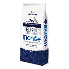 Monge Super Premium Adult Dog Medium, sausas maistas šunims