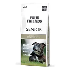 FourFriends senior begrūdė sausas pašaras su vištiena, 12 kg