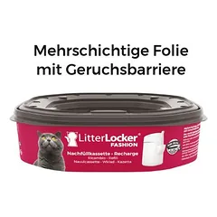 LitterLocker® Fashion kraiko šalinimo kibiras katėms, Ekonominė pakuotė: 3 x papildomoji kasetė (BE šiukšlių kibiro) — 5 nuotrauka