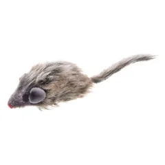 Žaislas katėms pliušinė pelytė, 19 cm