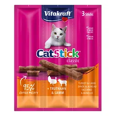 Vitakraft Cabanos Cat Stick Mini kalakutiena su ėriena katėms 18g 