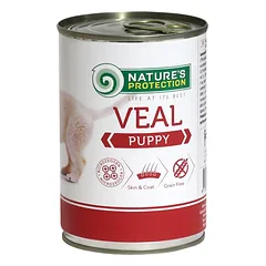 Jaunų šunų konservuotas pašaras šunims su veršiena, 400 g — 2 nuotrauka