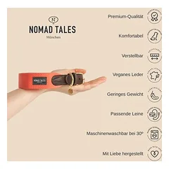 Nomad Tales Bloom antkaklis šunims, caramel, Dydis XL: 52–58 cm kaklo apimtis, 38 mm pločio — 2 nuotrauka