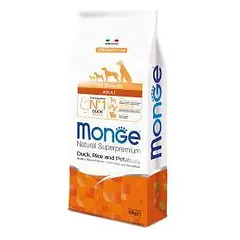 Monge Dry Dog Natural Superpremium Spec. Line All Breeds Adult sausas maistas šunims su antiena, 12 kg