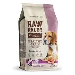 Raw Paleo sausas maistas suaugusiems šunims su ėriena ir miežiais 2kg