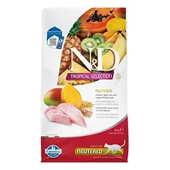 FARMINA N&D TROPICAL SELECTION - Chicken, Spelt, Oats NEUTERED sausas maistas katėms