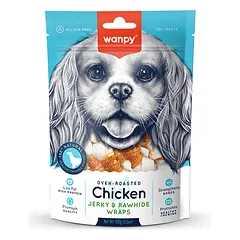 Wanpy Chicken Jerky & Rawhide vytinta vištiena skanėstai šunims, 100 g parduotuvėje Petz.lt