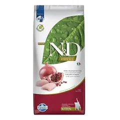 Farmina N&D Prime Kitten Grain Free Chicken & Pomegranate sausas maistas kačiukams, nėščiosioms ir žindančioms katėms, 10 kg