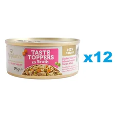 APPLAWS Taste Toppers Vištienos krūtinėlė, lašiša, moliūgas sultinyje 12x156 g