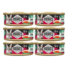 VOSKES Soup with Beef 6x50 g katėms skirta sriuba su jautiena