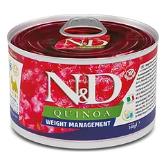 FARMINA N&D QUINOA - DOG Wet WEIGHT MANAGEMENT ADULT MINI 140 g (pak.6)