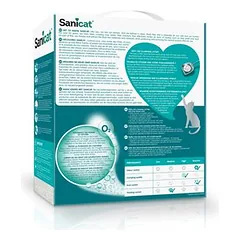 Sanicat Active White su lotoso žiedais, kraikas katėms, Ekonominė pakuotė: 3 x 6 l — 2 nuotrauka