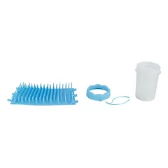 Trixie Paw Cleaner silikoninis/PP letenų valiklis šunims, S–M dydis, mėlynas — 4 nuotrauka