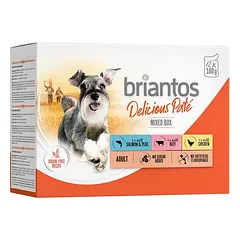 Briantos Delicious Paté drėgnas maistas šunims, ekonominė pakuotė 48 x 100 g — 2 nuotrauka