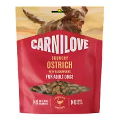 Carnilove Crunchy skanėstai su strutiena ir gervuogėmis šunims - Pet24