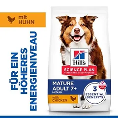 Hill's Science Plan Mature Adult 7+ Medium su vištiena, sausas maistas šunims, > 10 kg — 3 nuotrauka