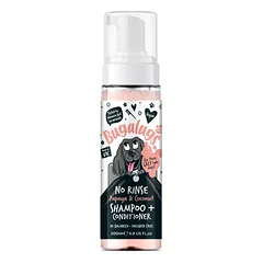 Bugalugs Papaya & Coconut 2in1 Nenuskalaujamas Šampūnas - šunų šampūnas su kondicionieriumi, nereikia skalauti, vaisių kvapas