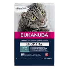 Eukanuba Adult Grain Free su lašiša, sausas maistas katėms, 2 kg — 2 nuotrauka