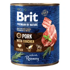 Brit Premium by Nature mėsos paštetas su kiauliena ir trachėjomis šunims