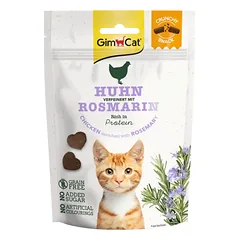 Gimcat Crunchy Snacks traškūs skanėstai višta ir rozmarinu 50g
