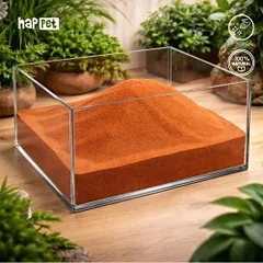 Happet smėlis terariumams, oranžinis, 1 kg — 5 nuotrauka