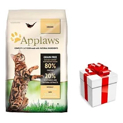 Applaws Adult Chicken Dry Cat Food 2kg + STAIGMENA KATEI