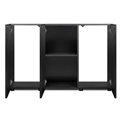 Opti Set 240 spintelė stačiakampė, juoda, 121x41x80 cm — 2 nuotrauka