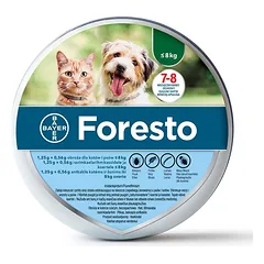 FORESTO antkaklis nuo erkių katėms ir  šunims sveriantiems iki 8 kg