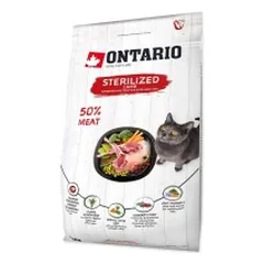 Ontario visavertis pašaras sterilizuotoms katėms Cat Sterilised Lamb, 2 kg — 2 nuotrauka