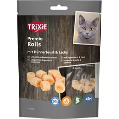 Trixie Premio Rolls su vištienos krūtinėle ir lašiša skanėstas katėms, 50 g