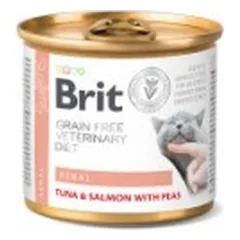 Brit GF Veterinary Diets konservuotas pašaras katėms Renal 200 g