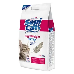 Sepicat LightWeight Ultra Fresh kraikas katėms, 15 l — 2 nuotrauka
