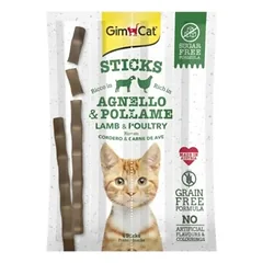 Gimcat GF Sticks Lamb&Poultry skanėstas katėms su ėriena ir paukštiena