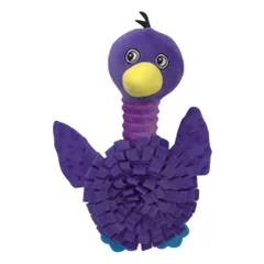 Hap violetinis paukštis–uostymo kilimėlis žaislas šunims, 32 cm