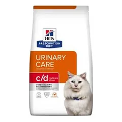 Hills Prescription Diet Urinary Care c/d Multicare Stress Chicken sausas maistas katėms, sveikiems šlapimo takams palaikyti, 8 kg