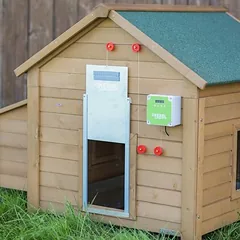Kerbl Hobbyfarming automatinės stumdomos durys vištidėms, B 40 x H 43 cm — 4 nuotrauka