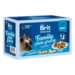 Brit Premium Fillets in Gravy Family Plate konservų rinkinys katėms