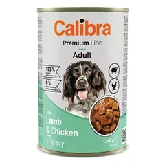 Calibra Dog Can Lamb & Chicken drėgnas maistas šunims, 1,24 kg