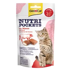 GimCat Nutri Pockets with Beef & Malt 60g
