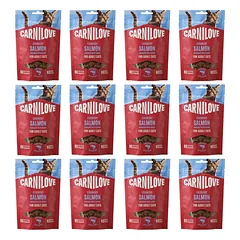CARNILOVE Crunchy Snack Cat Salmon 12x50 g su lašiša ir katžole, traškus skanėstas katėms