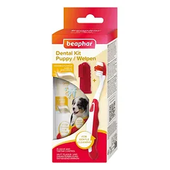 BEAPHAR Puppy Dental Kit šepetys ir dantų pasta 50 g šuniukams